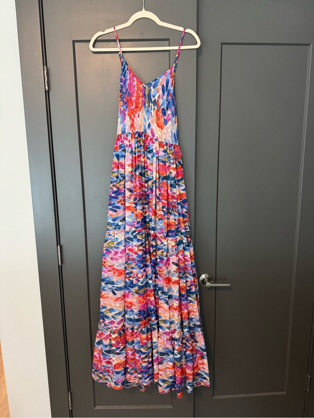 Misa Los Angeles Multicolor Spaghetti-Strap Printed Maxi Dress